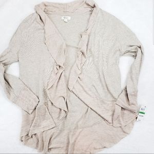 Style & Co Open Front Waterfall Cardigan